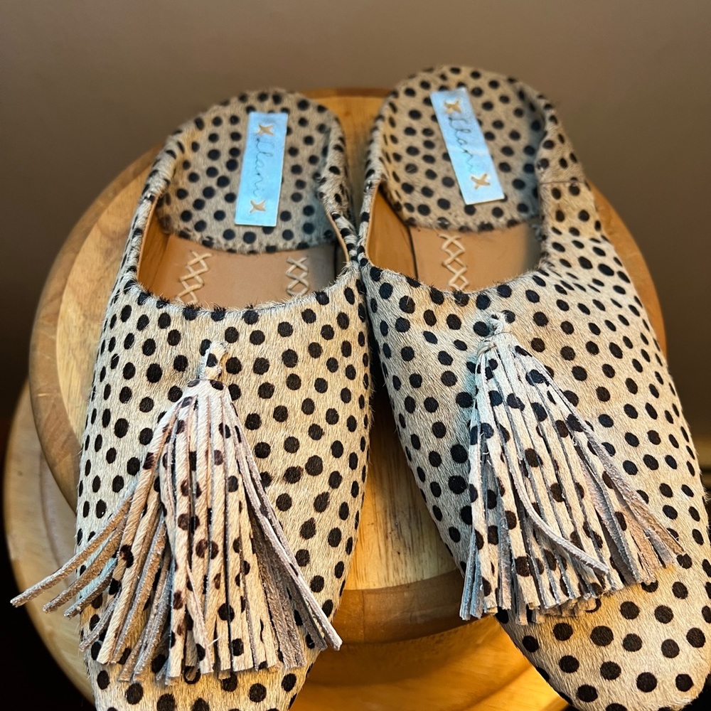 Llani Spotted Tassel Loafers